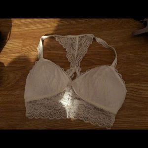 Hollister White lace bralette